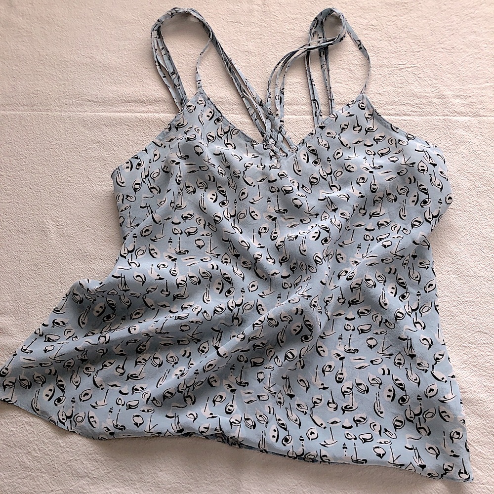 Women Silk Spaghetti Strap Top